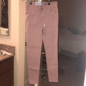 Pink skinny jeans
